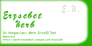 erzsebet werb business card